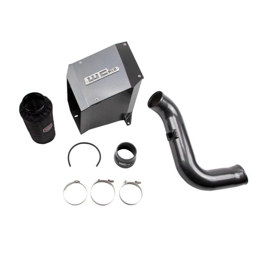 Wehrli WCF100190-FTB 01-04 Chevrolet Duramax LB7 4in Intake Kit - Fine Texture Black