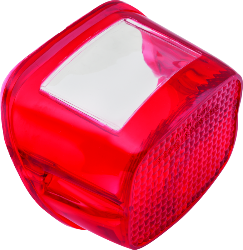 Bikers Choice 490457 73-98 Big Twin And Sportster Replacement Taillight Lens Red Replaces H-D 68034-77