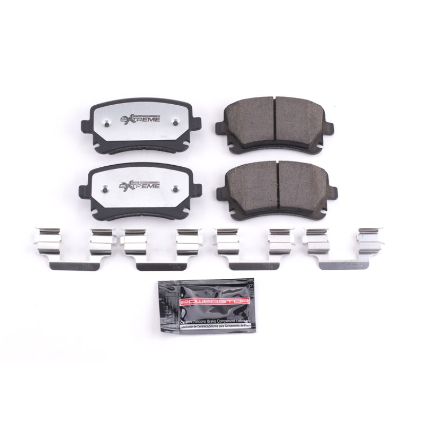PowerStop Z26-1018 PowerStop - Z26 Performance Carbon-Fiber Ceramic Brake Pads with Hardware Kit