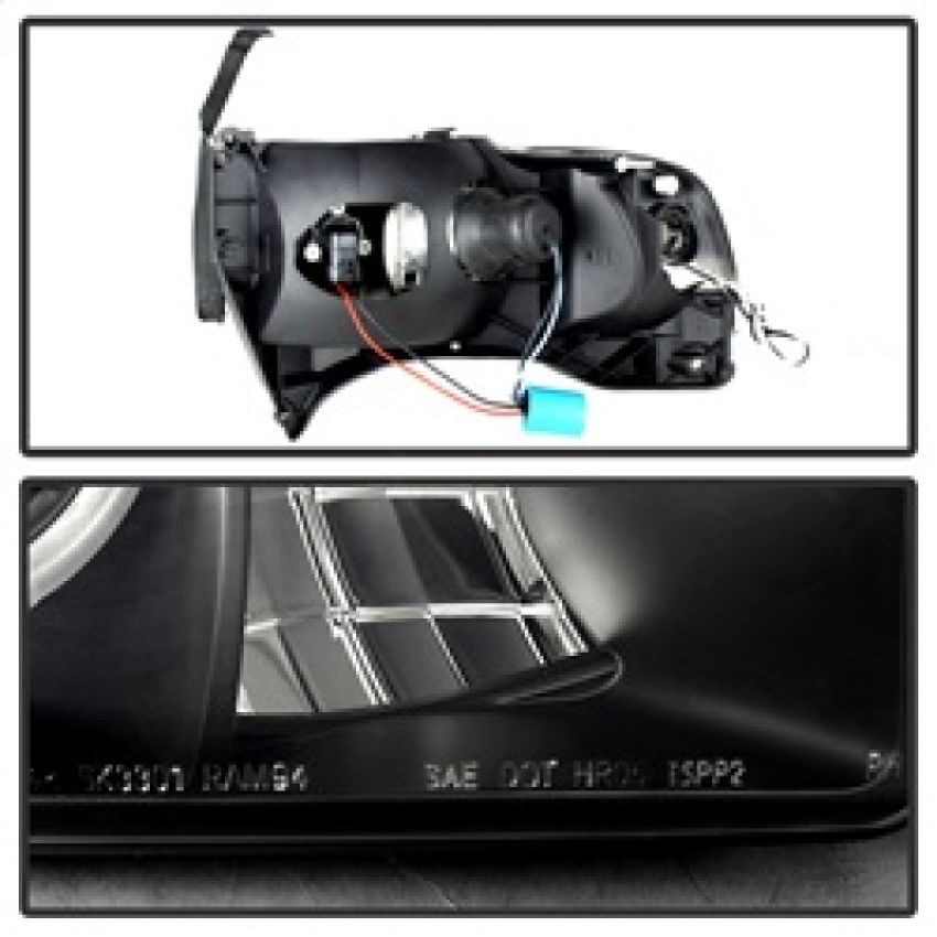 SPYDER 5078414 Projector Headlights - LED Halo - Black Smoke