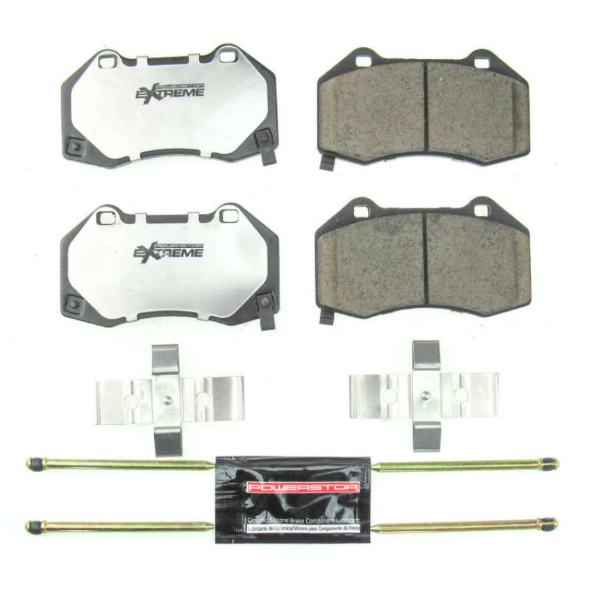 PowerStop Z26-1379B PowerStop - Z26 Performance Carbon-Fiber Ceramic Brake Pads with Hardware Kit