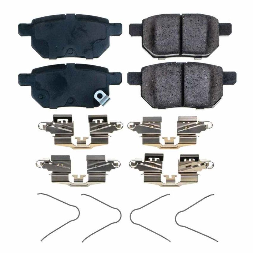 PowerStop 17-1423N PowerStop - Z17 Low-Dust Ceramic Brake Pads with Hardware
