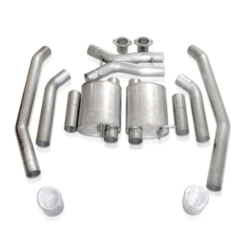 Stainless Works 05GTOTMCB 2005-06 GTO 3in Catback Chambered Mufflers X-Pipe