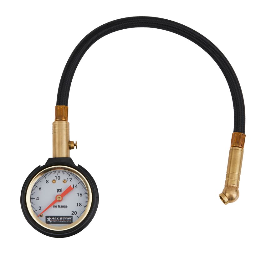 ALLSTAR PERFORMANCE ALL44076 Tire Pressure Gauge 0-20 PSI