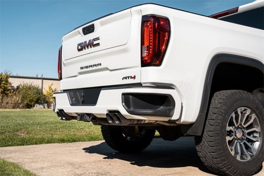 CORSA Performance 21199BPC Corsa 19-24 Chevy Silverado 1500 CatBack Dual Rear Exit with Twin 4in Black Powder Ct ProSeries Tips