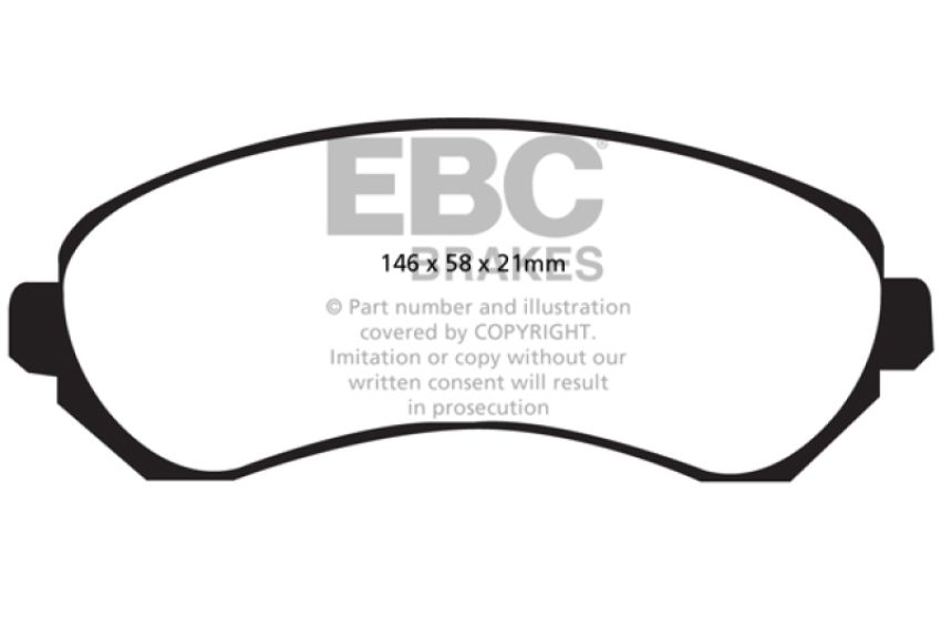 EBC Brakes UD844 Ultimax OEM Replacement Brake Pads