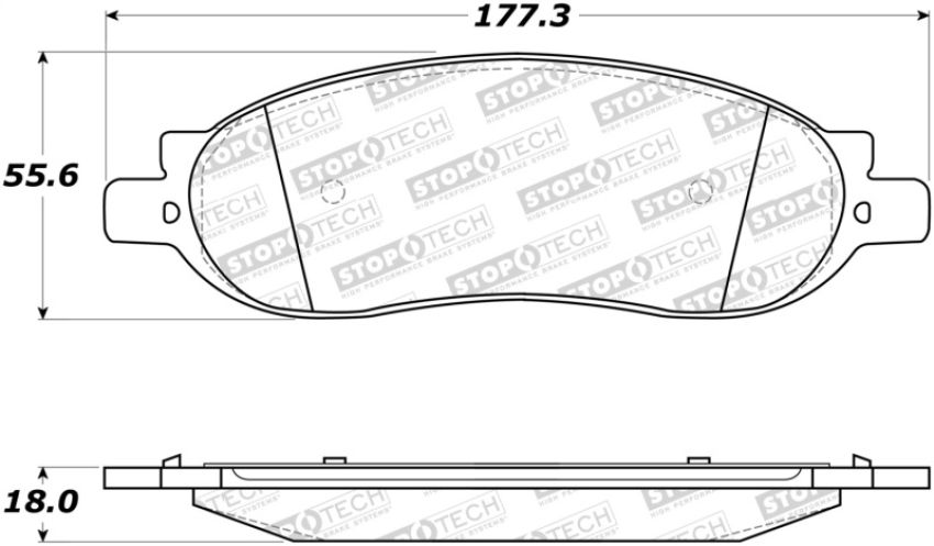 Stoptech 308.10680 Street Brake Pads