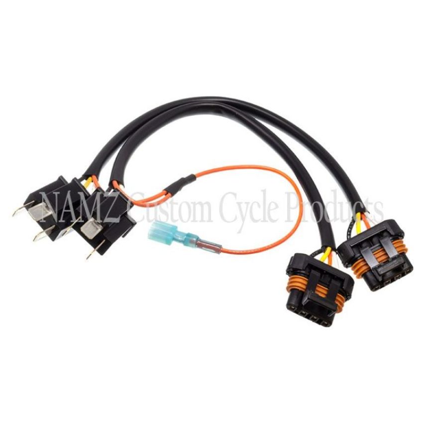 NAMZ NHD-69200533 04-23 V-Twin FLTR OEM LED Headlamp Adaptor Daymaker Harness (HD 69200533)