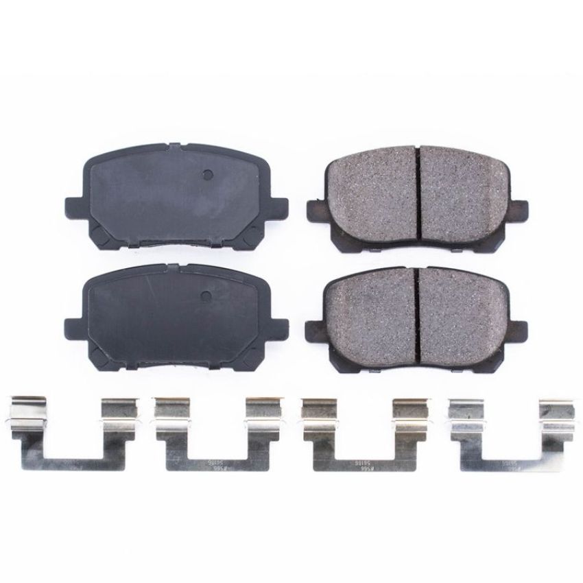 PowerStop 17-923 PowerStop - Z17 Low-Dust Ceramic Brake Pads with Hardware
