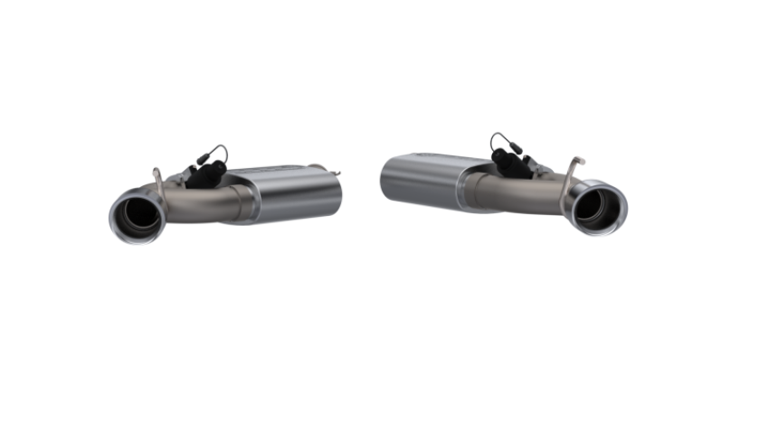 QTP 400116 2016-2024 Chevrolet Camaro SS   Screamer Axle Back  Dual Tip Bumper