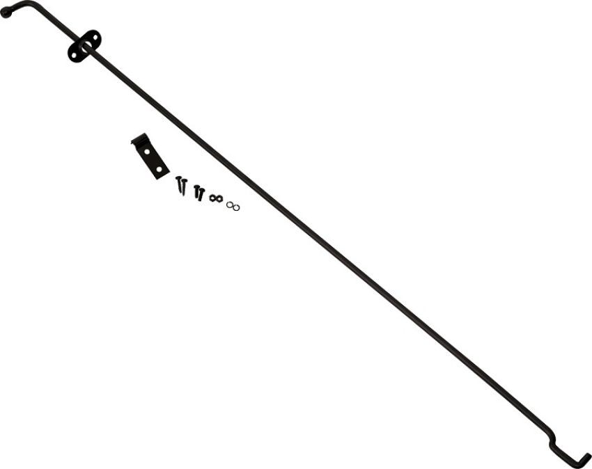 Kentrol 97-06 Jeep Wrangler TJ Hood Prop Rod - Powdercoat Black