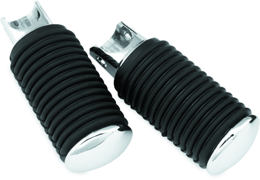Bikers Choice 490353 52-85 Chrome Cap Rider Pegs Female Mount Style Replaces H-D 50906-85T