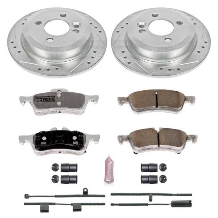 PowerStop K5726-26 Z26 Street Performance Ceramic Brake Pad and Drilled & Slotted Rotor Kit