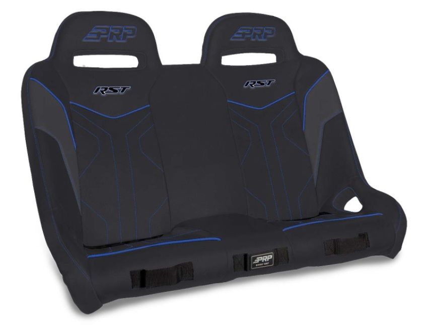 PRP Seats A4901-V PRP Polaris RZR XP4 1000/XP4 Turbo/XP4 Turbo S RST Rear Suspension Bench- Black/Blue