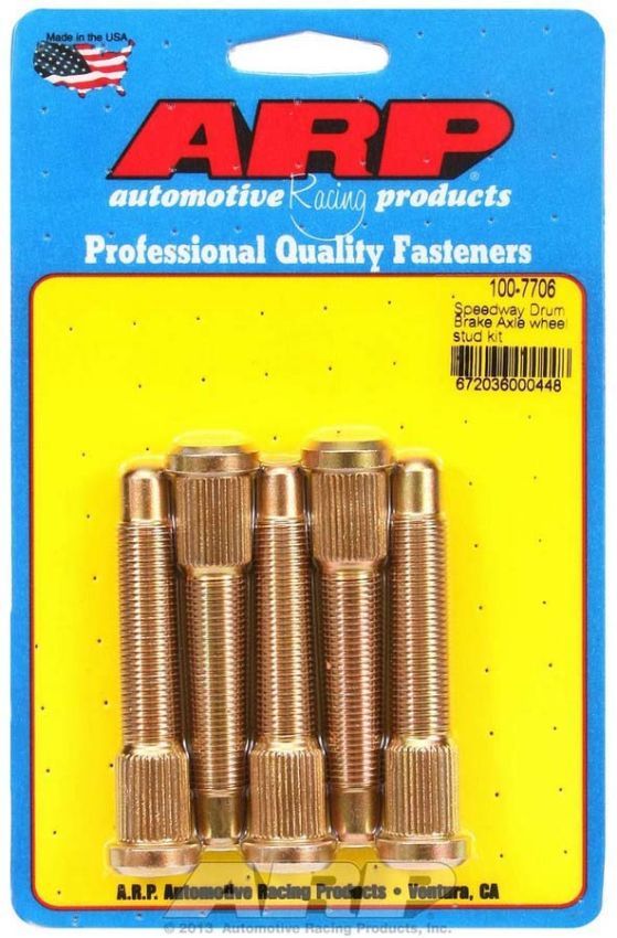 ARP ARP100-7706 Wheel Stud Kit - 1/2-20 2.970/.568 Knurl (5)