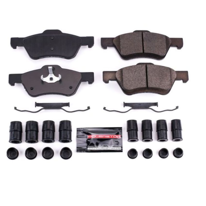 PowerStop Z23-1047C PowerStop - Z23 Daily Driver Carbon-Fiber Ceramic Brake Pads with Hardware Kit