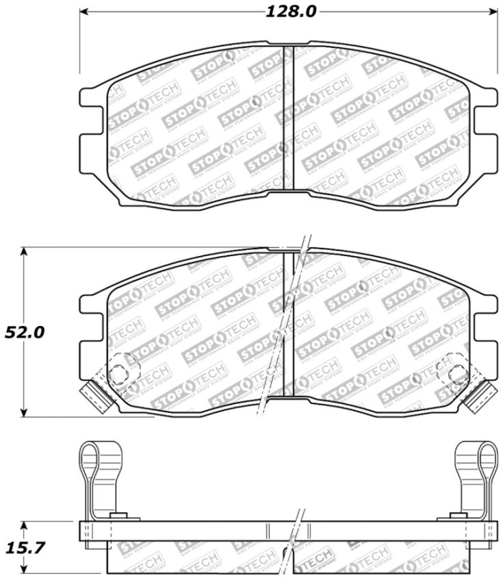 Stoptech 309.04840 Performance 4/89-99 Mitsubishi Eclipse GST Front Brake Pads