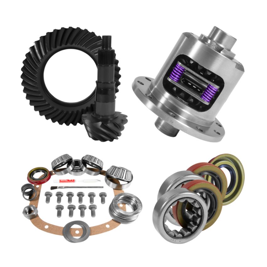 Yukon Gear & Axle YGK2245 Yukon 7.5in/7.625in GM 3.42 Rear Ring & Pinion Install Kit 28 Spline Positraction Axle Bearings