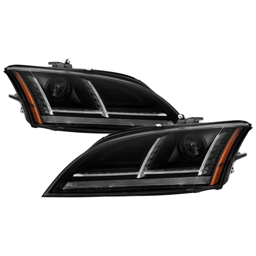 SPYDER 5087621 Projector Headlights - Sequential Signal - Black