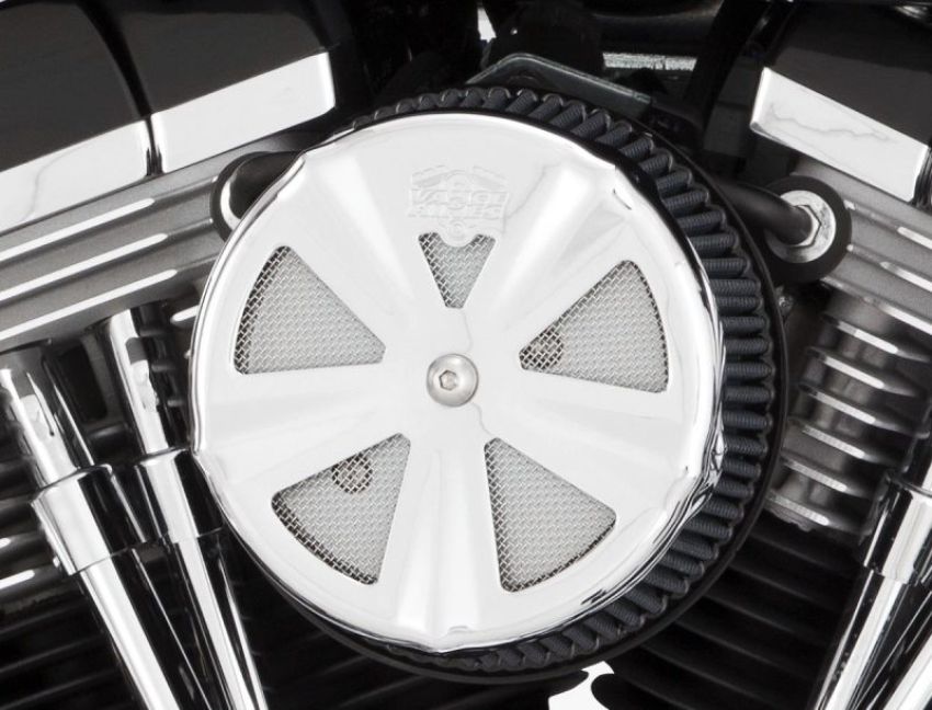 Vance and Hines 71017 Vance & Hines Chrome Skullcap Crown Intake Cover