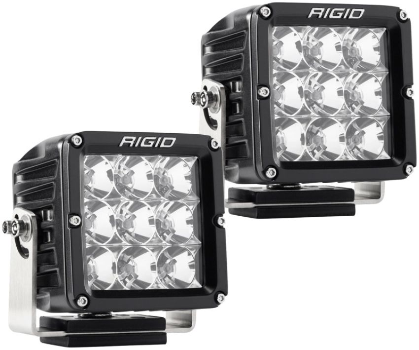 LED Light 4x4in D-XL Pro Series Flood Beam Pair