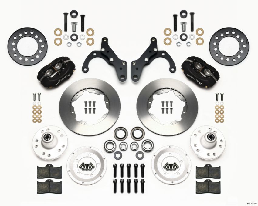 Wilwood 140-12040 Forged Dynalite Front Kit 11.00in 69-70 Impala Drum/Disc 69-82 Vette