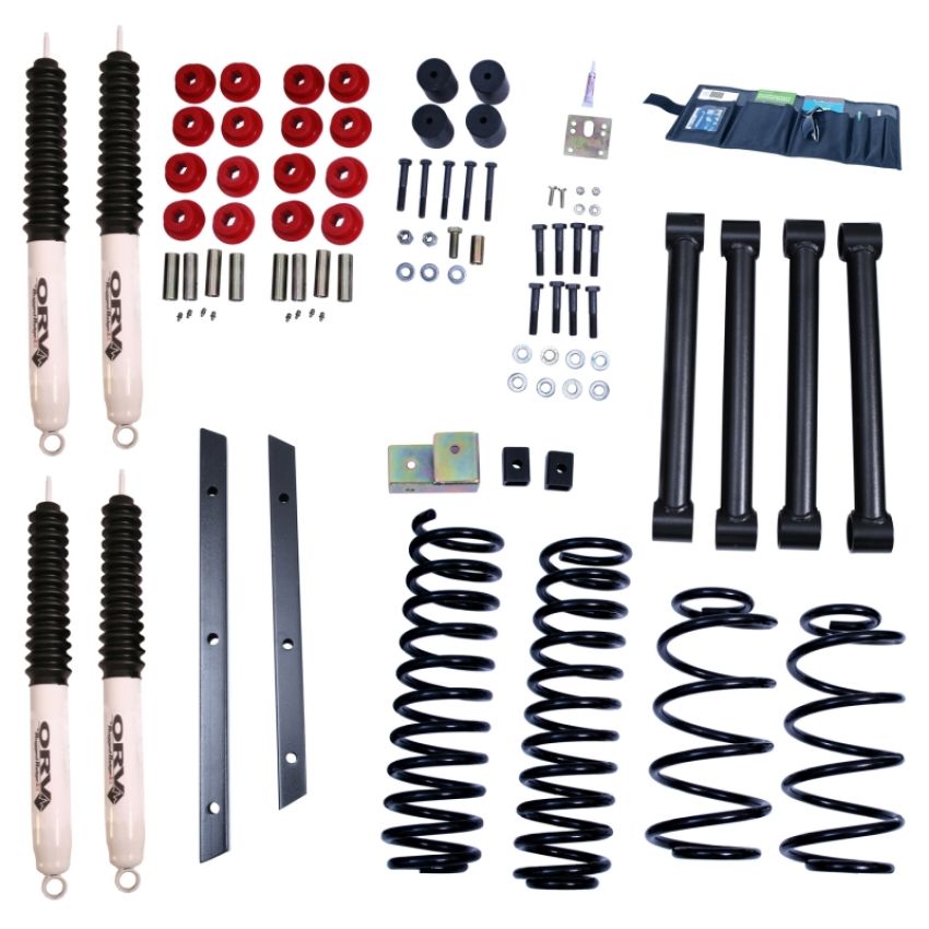 Rugged Ridge 18415.30 2in Lift Kit with Shocks 97-02 Jeep Wrangler TJ