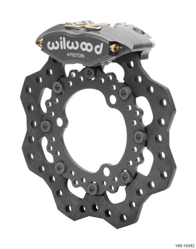 Wilwood 140-14342 Powerlite- Front Kit 11.75in Dirt Modified 11.75in Scalloped Steel Rotor