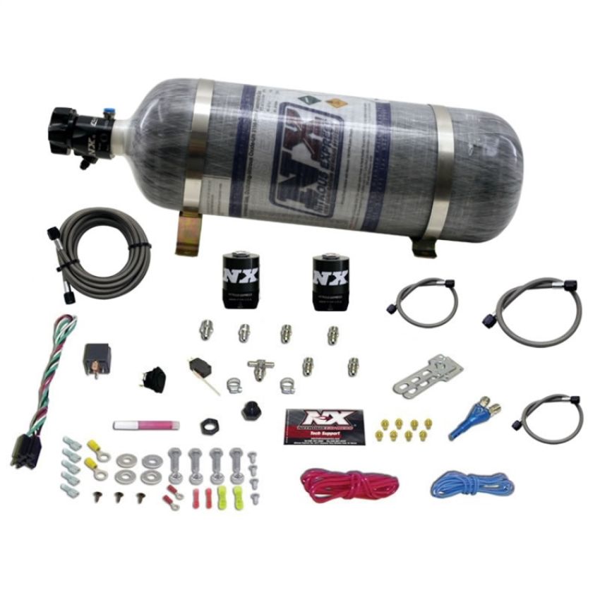 Nitrous Express 20923-12 ALL SPORT COMPACT EFI SINGLE NOZZLE SYSTEM WITH COMPOSITE BOTTLE
