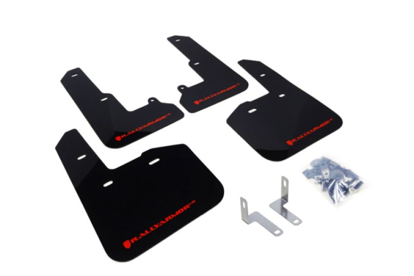 Rally Armor MF34-UR-BLK/RD Black Mud Flap/Red Logo