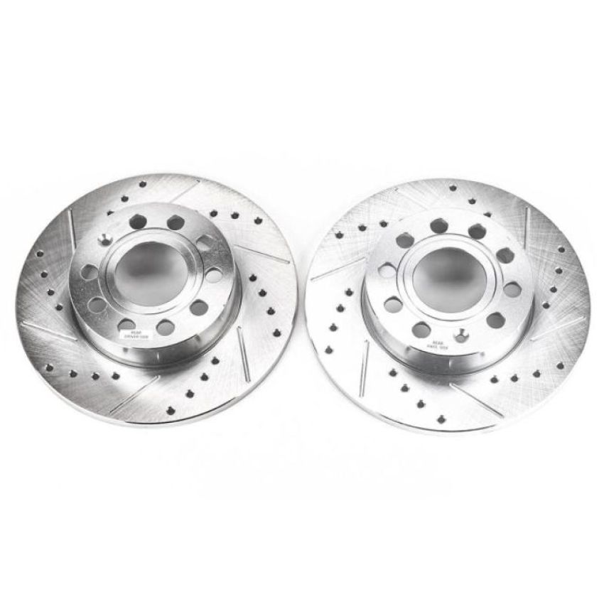 PowerStop EBR1069XPR PowerStop Evolution Performance Drilled, Slotted & Plated Brake Rotor Pair