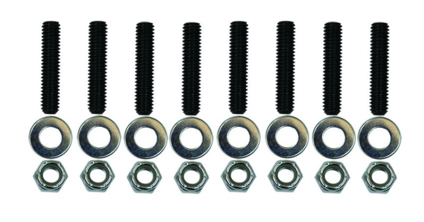Moroso 38850 Pontiac Valve Cover Stud Kit w/ Broached Studs/Washers/Nylock Nuts