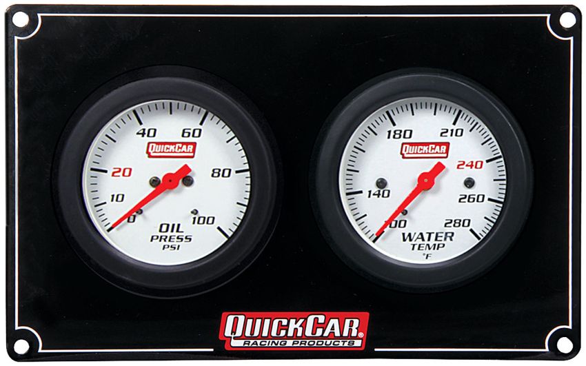 QUICKCAR RACING PRODUCTS QRP61-7001 2 Gauge Extreme Panel OP/WT
