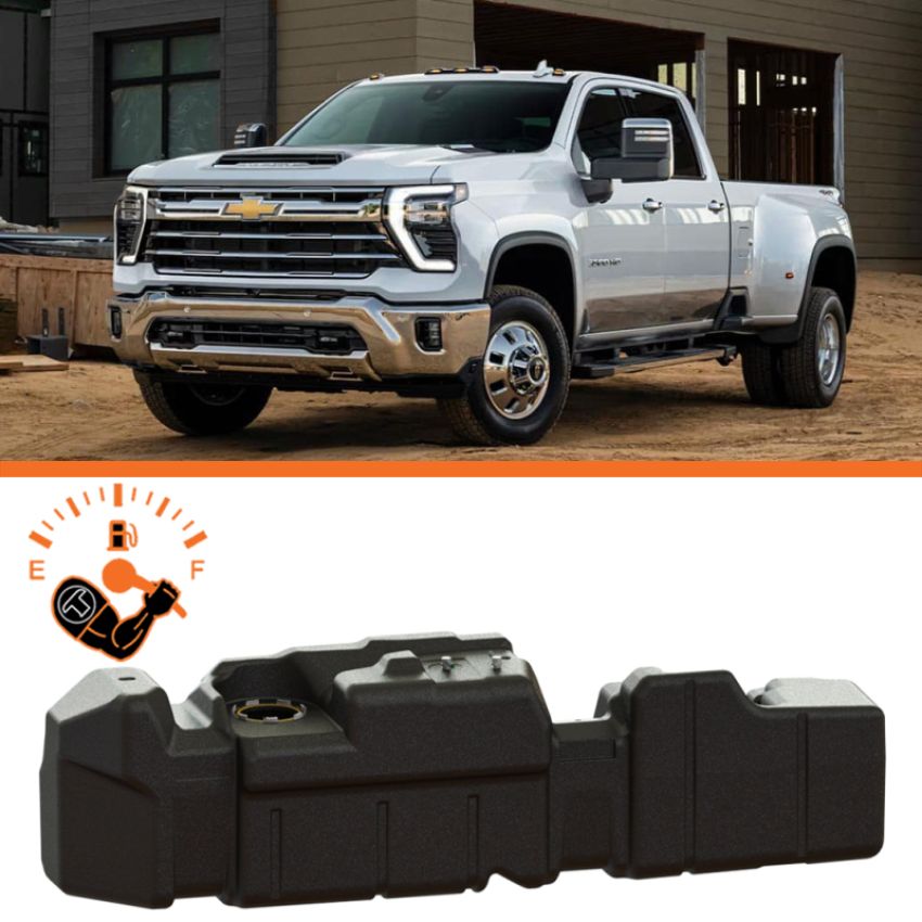 Titan Fuel Tanks 7010320 20-24 GM 2500/3500 Duramax Crew Cab Long Bed 60 Gallon XXL Mid-Ship Fuel Tank
