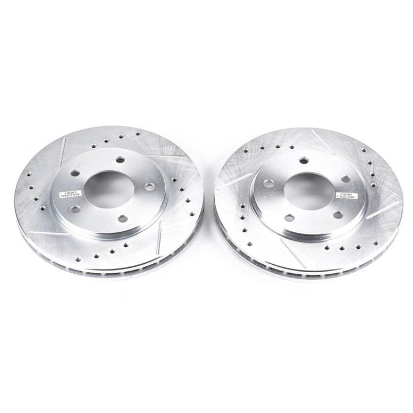 PowerStop AR8228XPR PowerStop Evolution Performance Drilled, Slotted & Plated Brake Rotor Pair