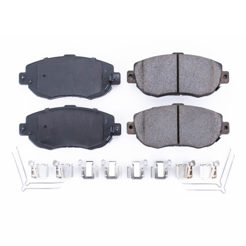 PowerStop 17-619 PowerStop - Z17 Low-Dust Ceramic Brake Pads with Hardware
