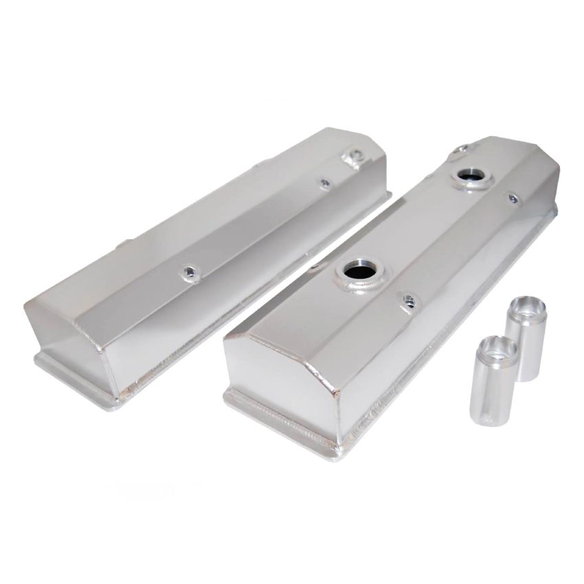 RACING POWER CO-PACKAGED RPCR6240 Fabricated SB Chevy Circ le Track Valve Covers Pr