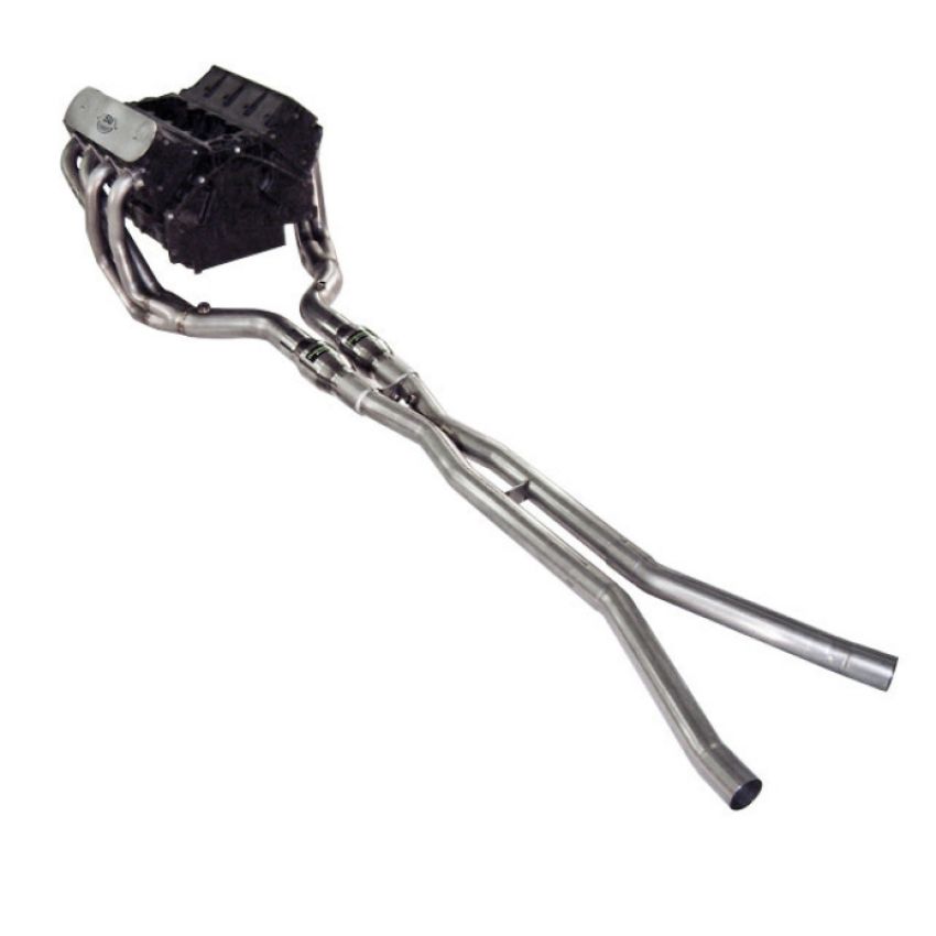 Stainless Works C6052HCAT Chevy Corvette 2005-08 Headers 2in Primaries X-Pipe with Converters