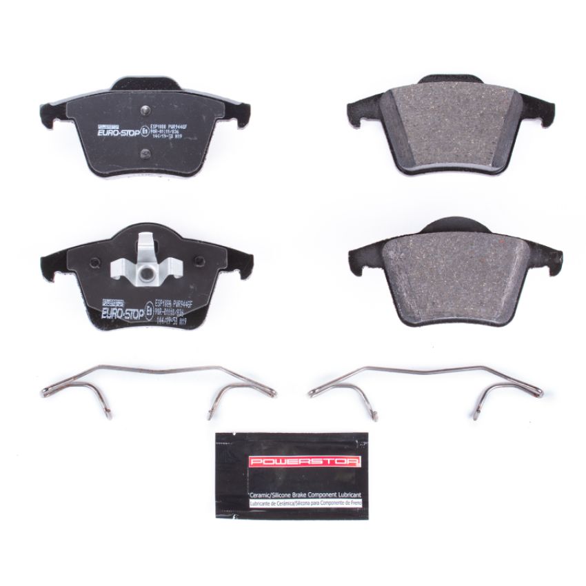 PowerStop ESP1080 EuroStop ECE-R90 Certified Brake Pad Set