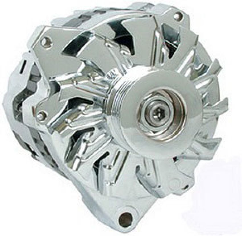 POWERMASTER PWM27861 Polished GM Alternator 105 Amp W/Serpentine Pul