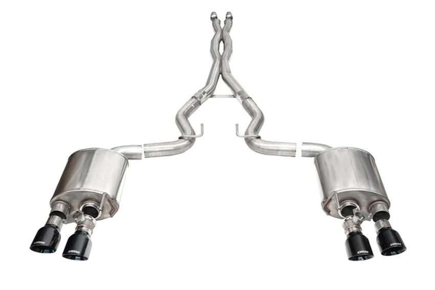 CORSA Performance 21265BLK Corsa 2024 Ford Mustang Dark Horse 5.0L 3in Dual Rear Cat-Back w/Twin 4.5in Black PVD SlashTips