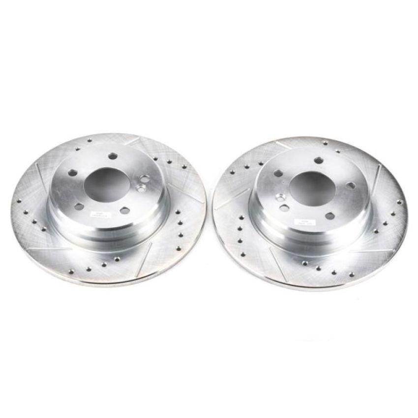 PowerStop EBR491XPR PowerStop Evolution Performance Drilled, Slotted & Plated Brake Rotor Pair