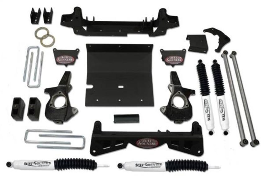 Tuff Country 16993KN 01-10 Chevy Silverado 2500HD 4x4 6in Lift Kit (w/3pc Sub Frame SX8000 Shocks)
