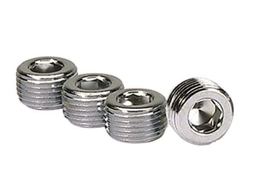 MOROSO MOR39152 3/8in. NPT Chrome Pipe Plug 4 Per Package