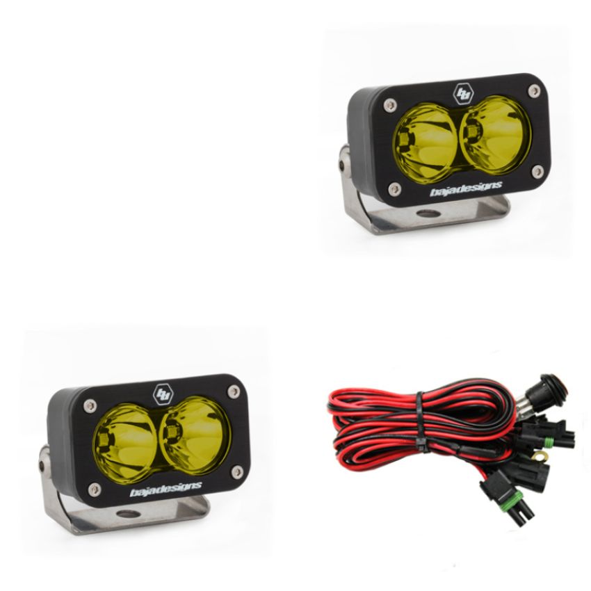 Baja Designs 547816 S2 Sport Black LED Auxiliary Light Pod Pair