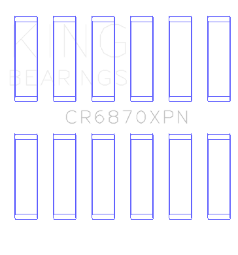 King 09-15 Nissan GT-R VR38DETT (Size STD) Performance Rod Bearing Set