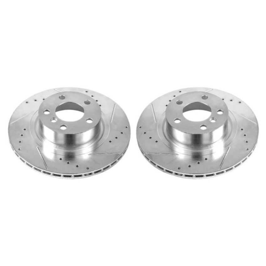 PowerStop EBR1240XPR PowerStop Evolution Performance Drilled, Slotted & Plated Brake Rotor Pair