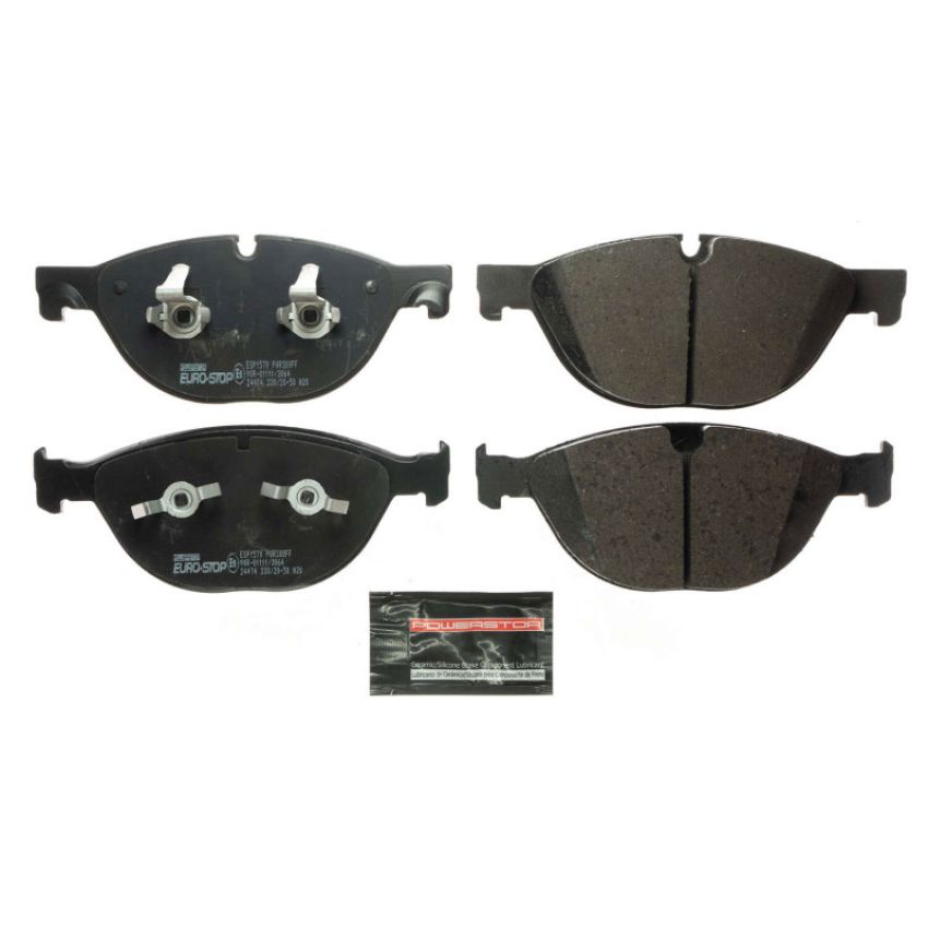 PowerStop ESP1570 EuroStop ECE-R90 Certified Brake Pad Set