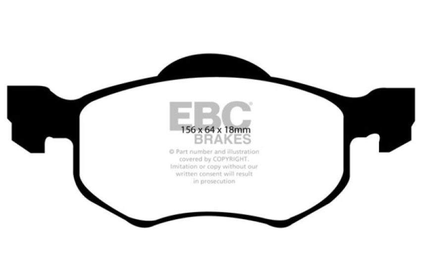 EBC Brakes DP61616 6000 Series Greenstuff Truck/SUV Brakes Disc Pads