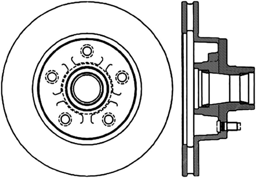 Stoptech 127.62008R Slotted & Drilled Sport Brake Rotor